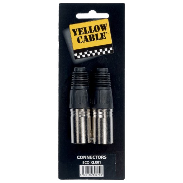 Yellow Cable XLR MALE X 2 PCS