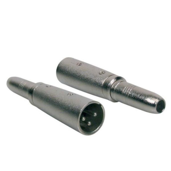 BOSTON adaptor, XLR male metal, 6,3mm jack female mono
