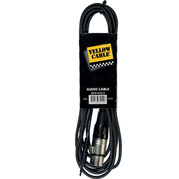 Yellow XLR FEMALE / 1/8" ST MALE 3M