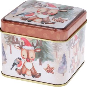Liten Boks i metall med Nostalgi julemotiv - Nr 3