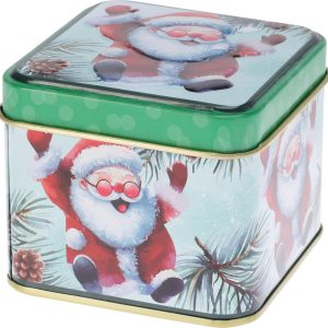 Liten Boks i metall med Nostalgi julemotiv - Nr 4