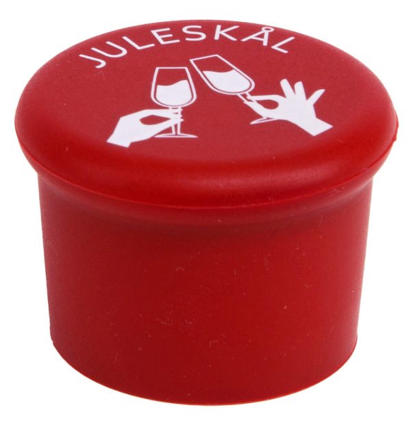 Jule Vinkork med Julemotiv Julerød