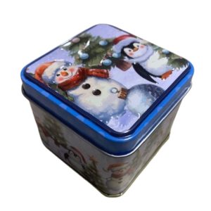 Liten Boks i metall med Nostalgi julemotiv - Nr 9