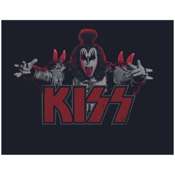 Metallskilt Kiss Gene Simmons