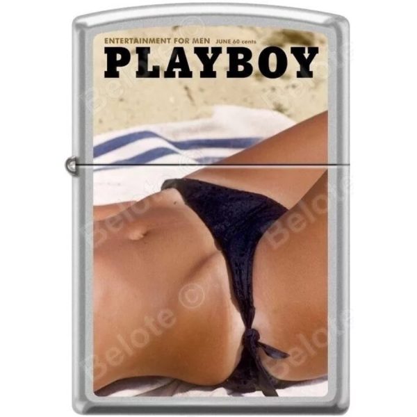 Playboy June 1962 Cover Satin Chrome Zippo Lighter