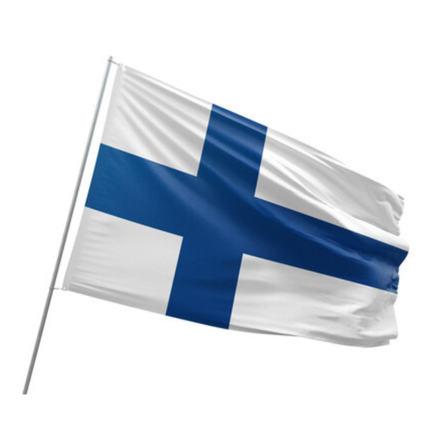 Finsk Balkongflagg, 100 cm