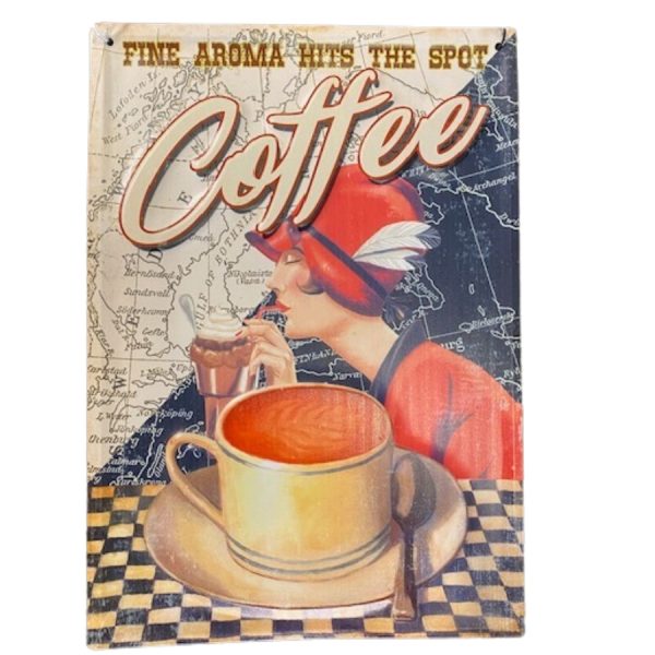 Coffee Metallskilt