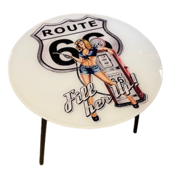 Glassbord Route 66