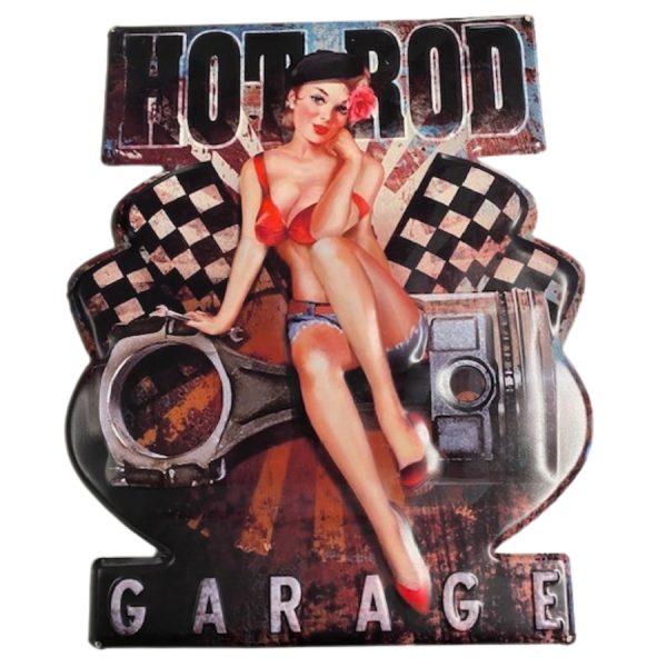 Hot Rod Garage metallskilt