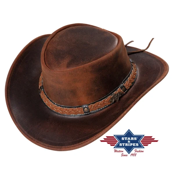 Butch Genuine Crushable Leather Cowboy Hat Brown