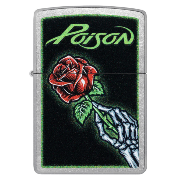 Every Rose Has Its Thorns Poison Zippo Lighter
