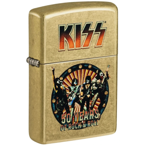 Brass Kiss 50 Years of Rock & Roll Zippo Lighter
