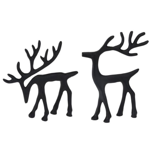 Reinsdyr sort metall