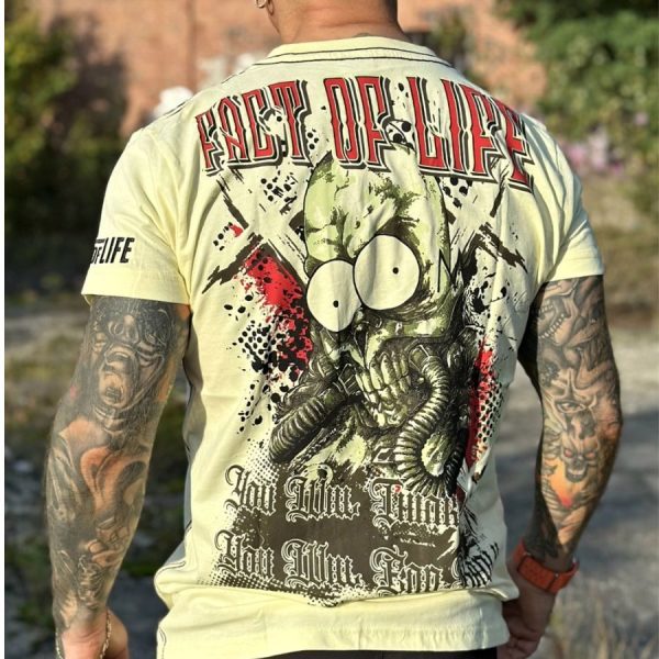 Fact of Life T-Shirt “You Will Think” TS-77 Pale Banana