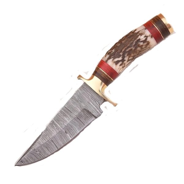 FH Knives 8' Damascus Horn Handle