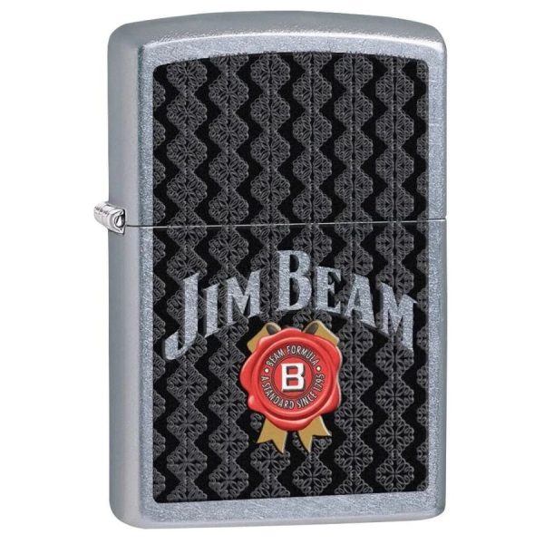 Jim Beam Scotch Zippo Lighter Street Chrom