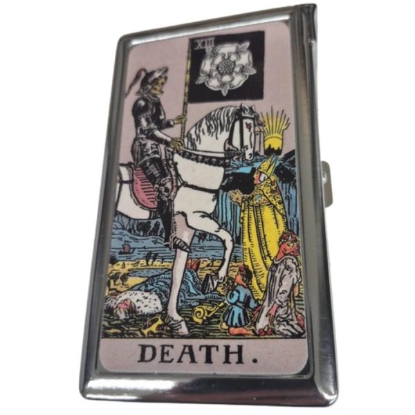 Sigarettetui med lighter Death Tarot Card