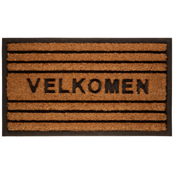 Dørmatte Kokos/Gummi Velkomen