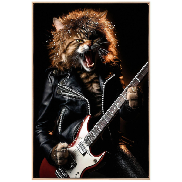 Lerretsbilde Katt gitar