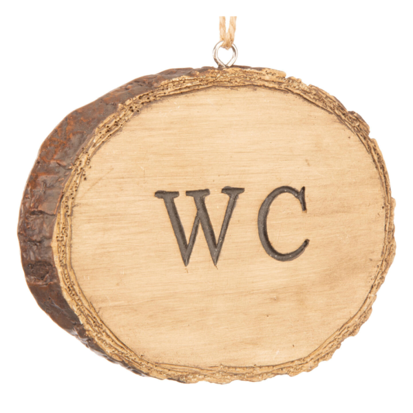 Skilt WC trelook 10,5cm