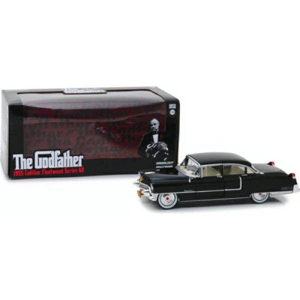 The God Father 1955 Cadillac Fleetwood Series 60 Greenlight 1/24