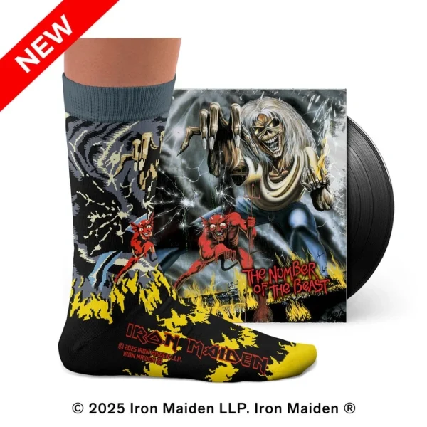 Iron Maiden Number of the Beast Socks