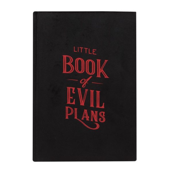 Little Book of Evil Plans Gothic Vampire Velvet A5 Notebook