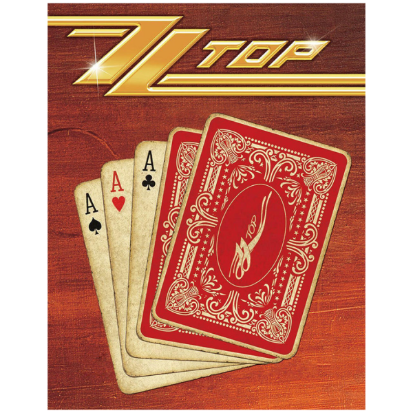 Metallskilt ZZ Top Aces