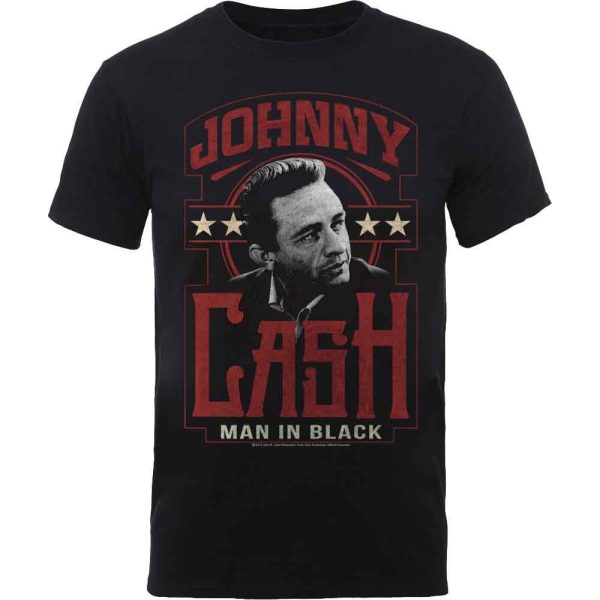 Johnny Cash Unisex T-Shirt: Man In Black (Black)