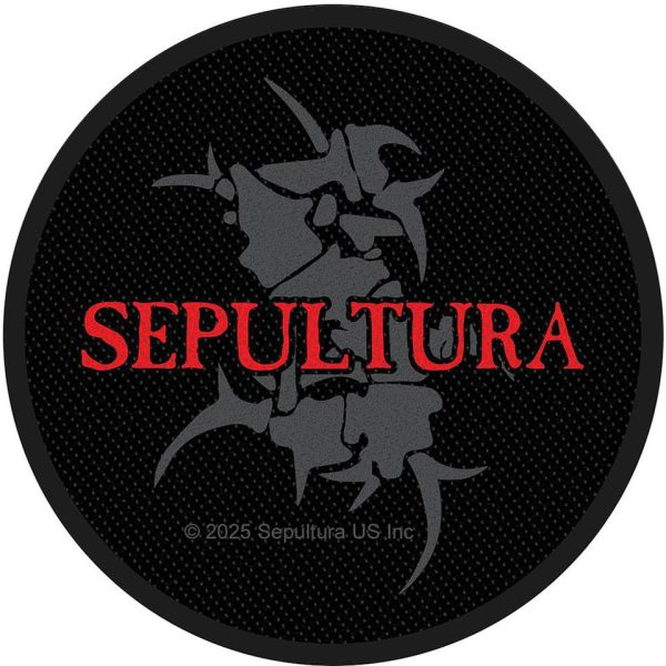 Sepultura Woven Patch: Logo & Tribal