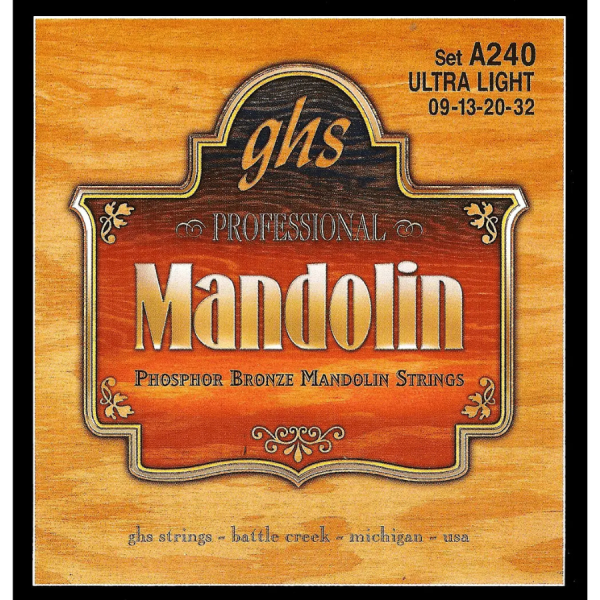 GHS PHOSPHOR BRONZE MANDOLIN Ultra Light 009-032