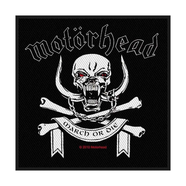 Motorhead Standard Patch: March Or Die