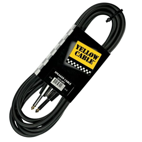 Yellow Cable 1/4 jack speaker cable 9ft/3m