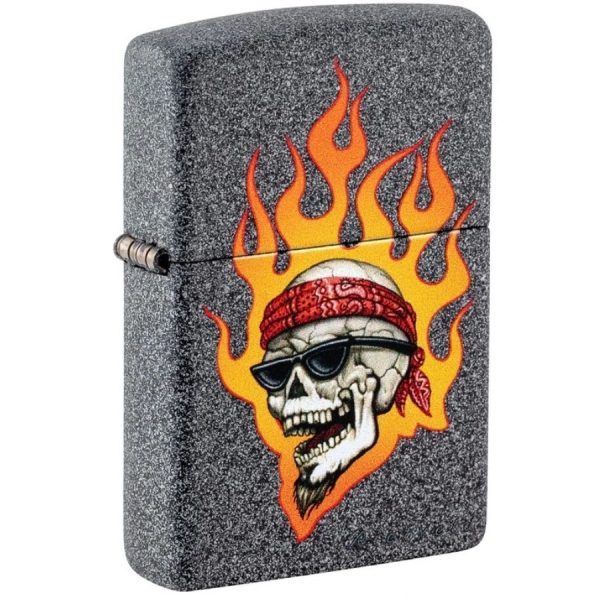 Ironstone Rick Rietveld Skull with Bandana Zippo Lighter