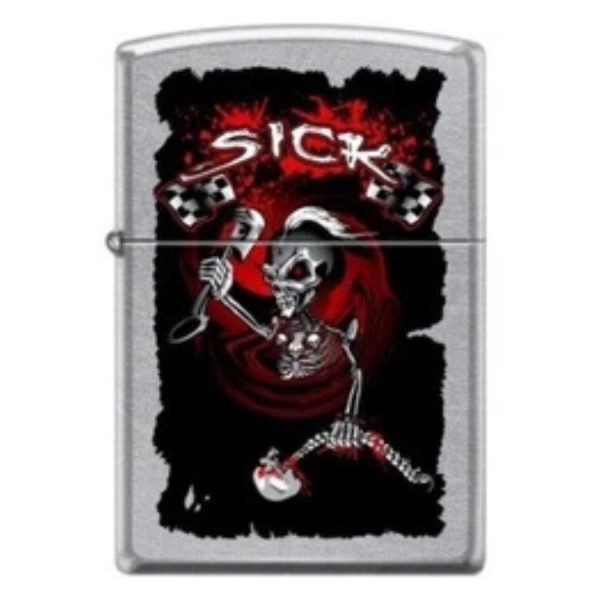 Sick Skull Zippo Lighter
