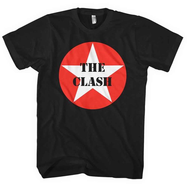 The Clash Unisex T-Shirt: Star Badge (Black)
