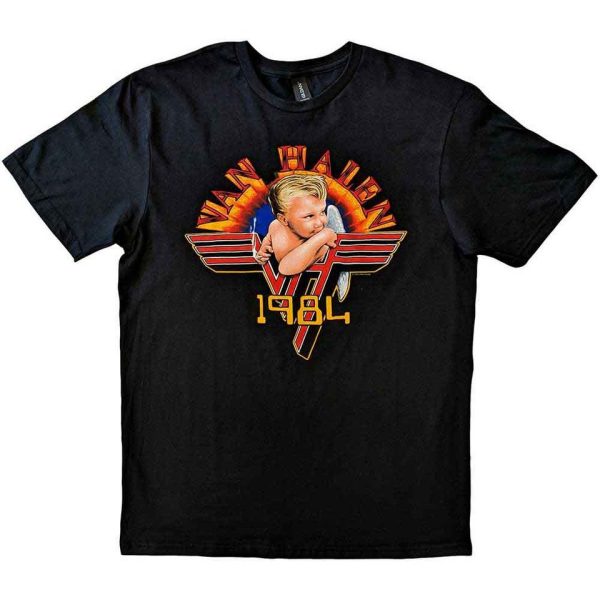 Van Halen Unisex T-Shirt: Cherub '84 (Black)