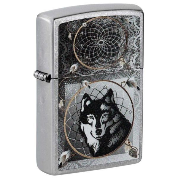Indian Wolf Dreamcatcher Zippo Lighter