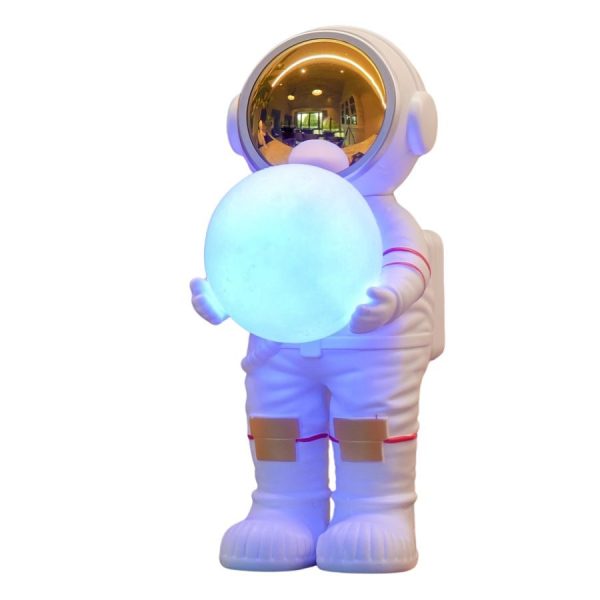 Astronauate Bluetooth høyttaler med måne lys