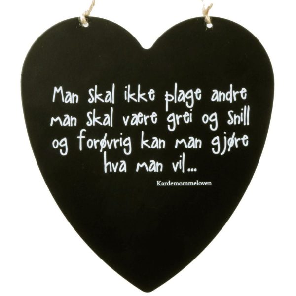 Skilt hjerte stort Kardemommeloven