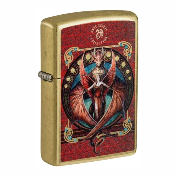 Mystical Anne Stokes Brass Zippo Lighter