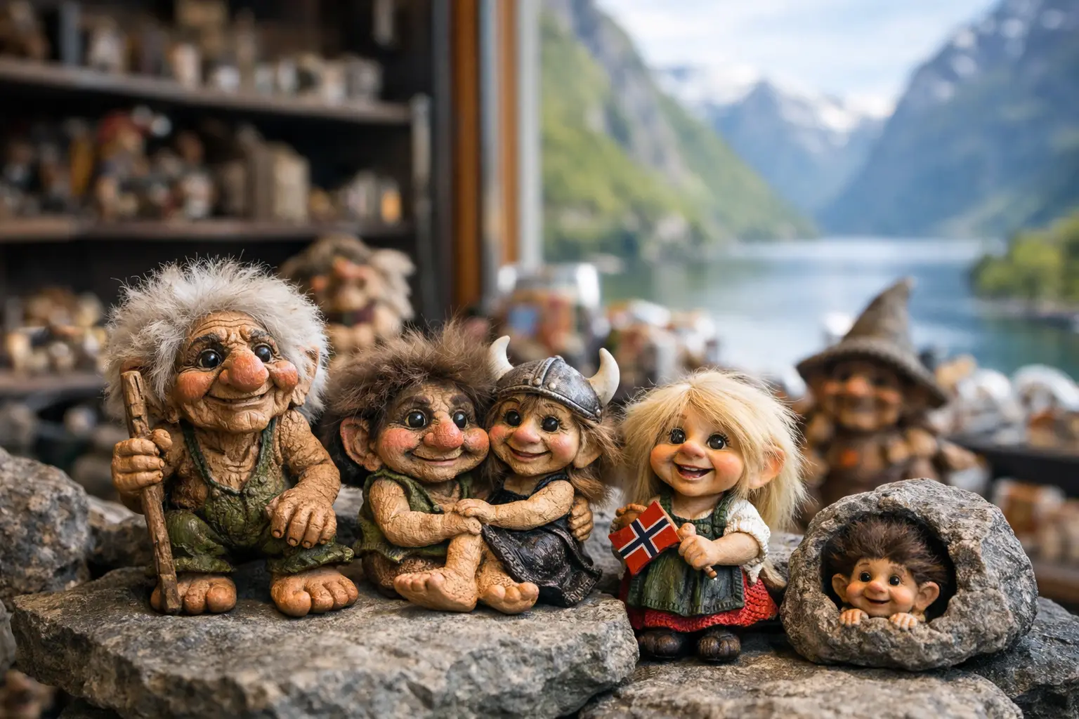 Norske troll suvenirer som faktisk blir med hjem