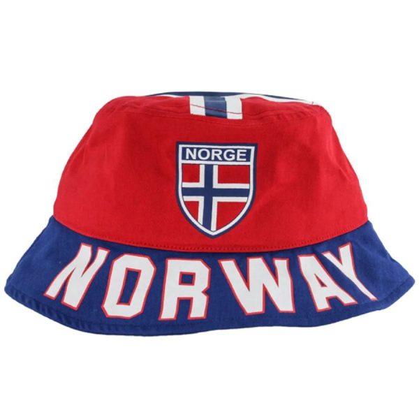 Bøttehatt Norge, Bucket Hat med Norsk Flagg