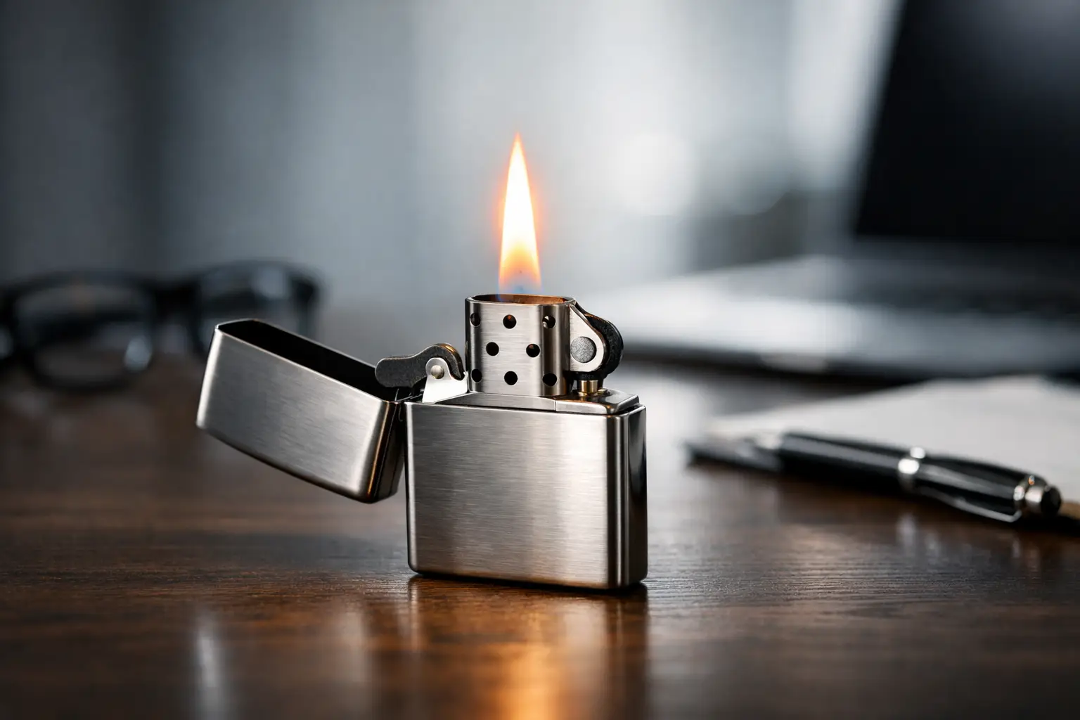 Zippo lighter gave som faktisk treffer