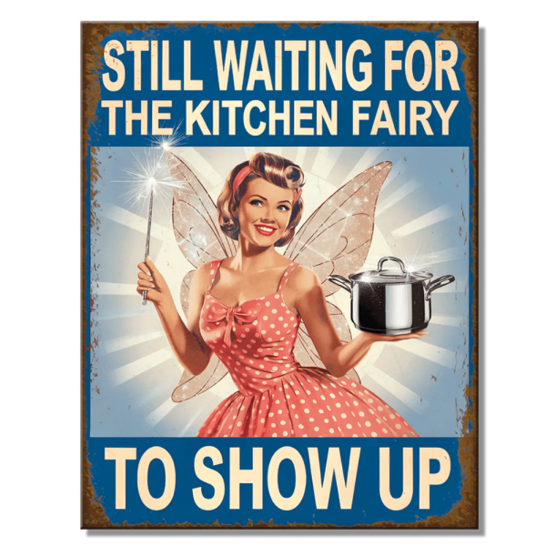 Metallskilt Kitchen Fairy