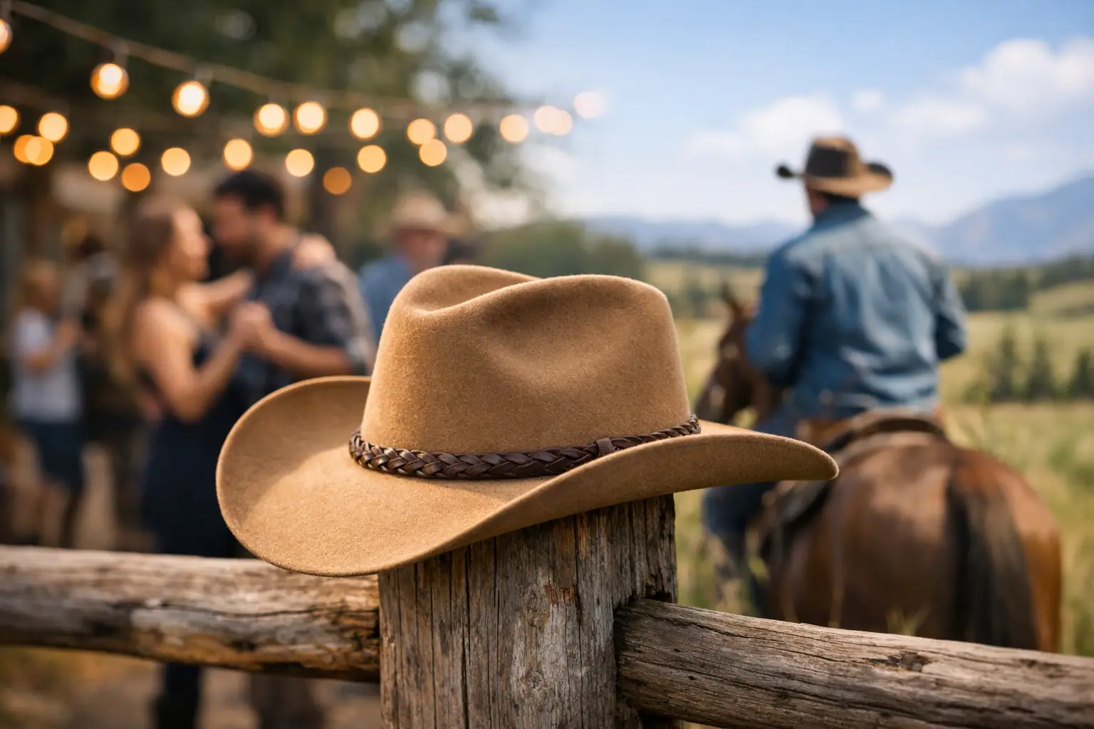 Cowboyhatt som tåler både fest og fritid