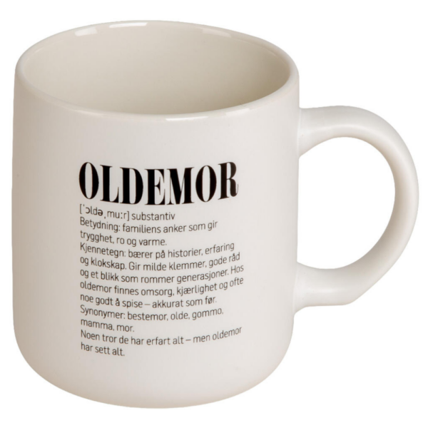 Krus definisjon hvit m/sort Oldemor
