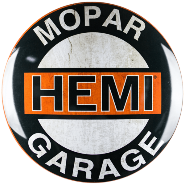 Mopar Hemi Garage Button Metall Skilt