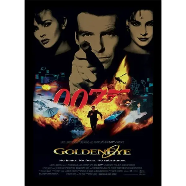 James Bond (Goldeneye Onesheet) Wall Art Print med ramme