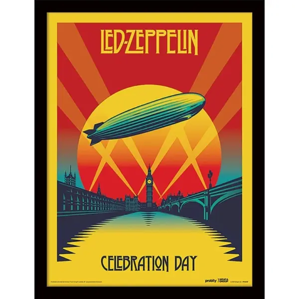 Led Zeppelin (Celebration Day) Wall Art Print med ramme